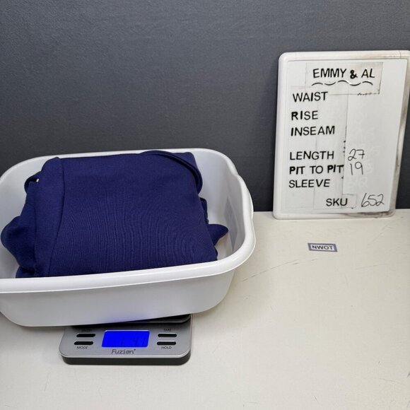 Isaac Mizrahi Belted Unstructured Sweater Blazer Jacket Size M Blue Shawl NWOT - Picture 8 of 11